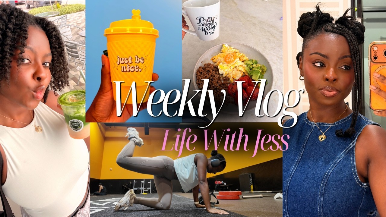 YouTube post by @OnlyOneJess for Trainwell. Caption reads: Weekly Vlog | Lets Start Over Shall We??.. Healthy....