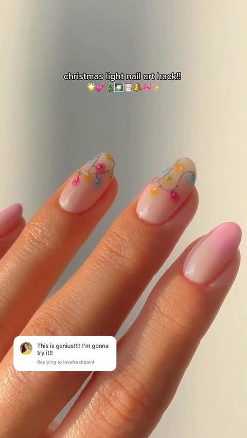 Instagram post by @basecoatstories for essie. Caption reads: day 9 of 24 christmas nails ♥️🎄✨

created for....