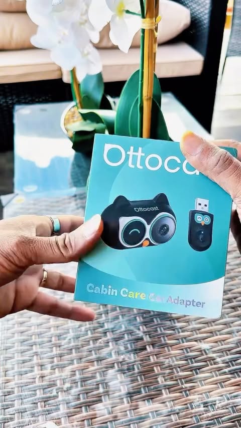 Instagram post by @rockyveen for OTTOCAST. Caption reads: [...] my car with this game-changer 🚗✨ The....