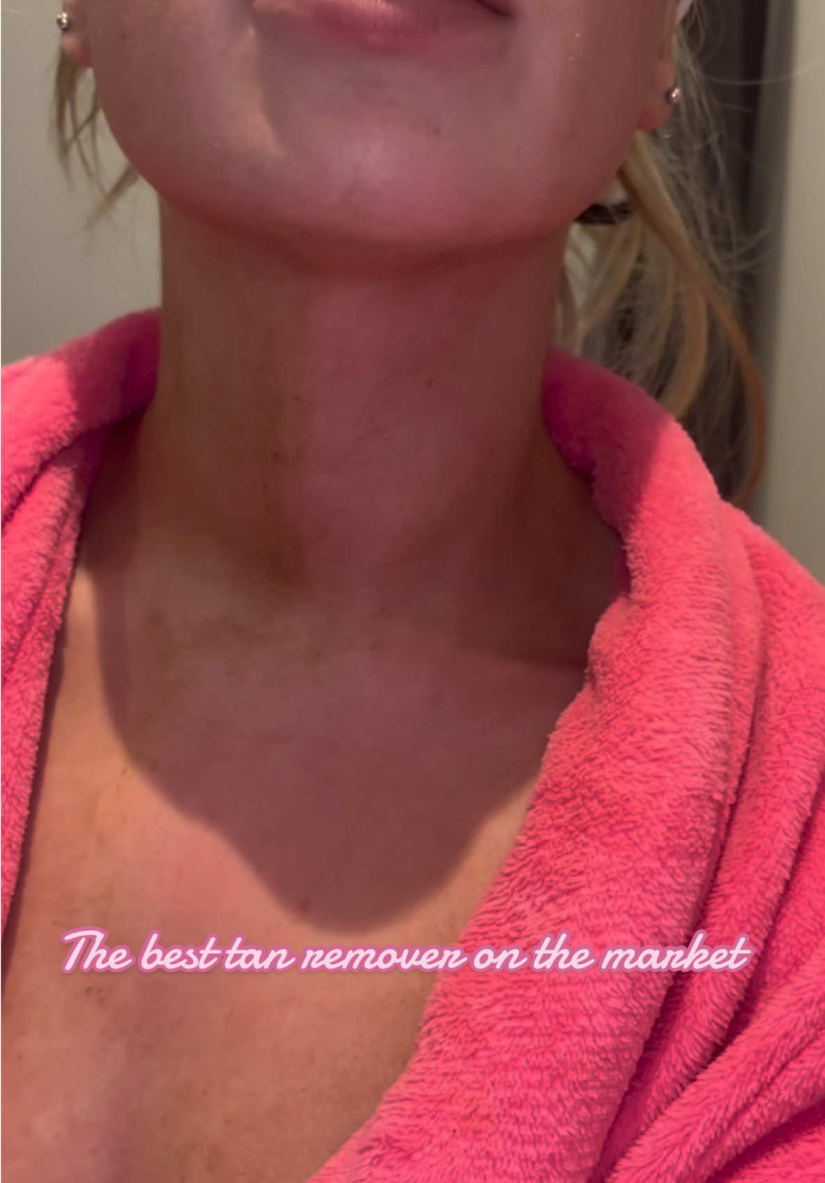 TikTok post by @racheltfoley for Rose & Caramel. Caption reads: The only tan remover that actually works 😩🧽....