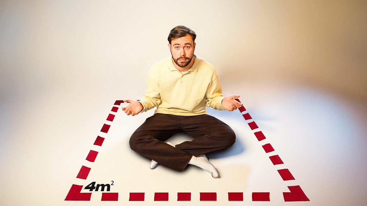 YouTube post by @RaoulJoshua for Ikwiltegoed. Caption reads: Hoe is het om 36 uur lang maar 4 vierkante meter....