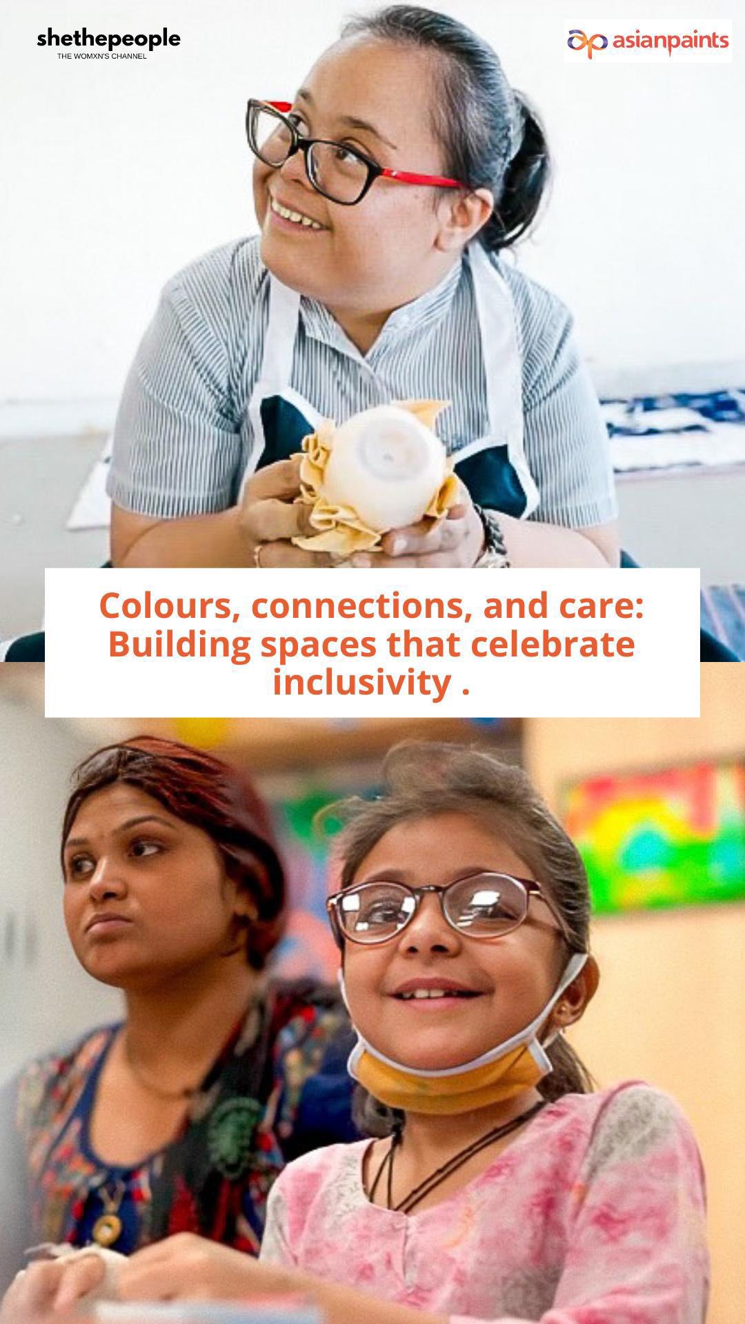 Instagram post by @shethepeopletv for Asian Paints. Caption reads: “When walls speak, they should include everyone.”....