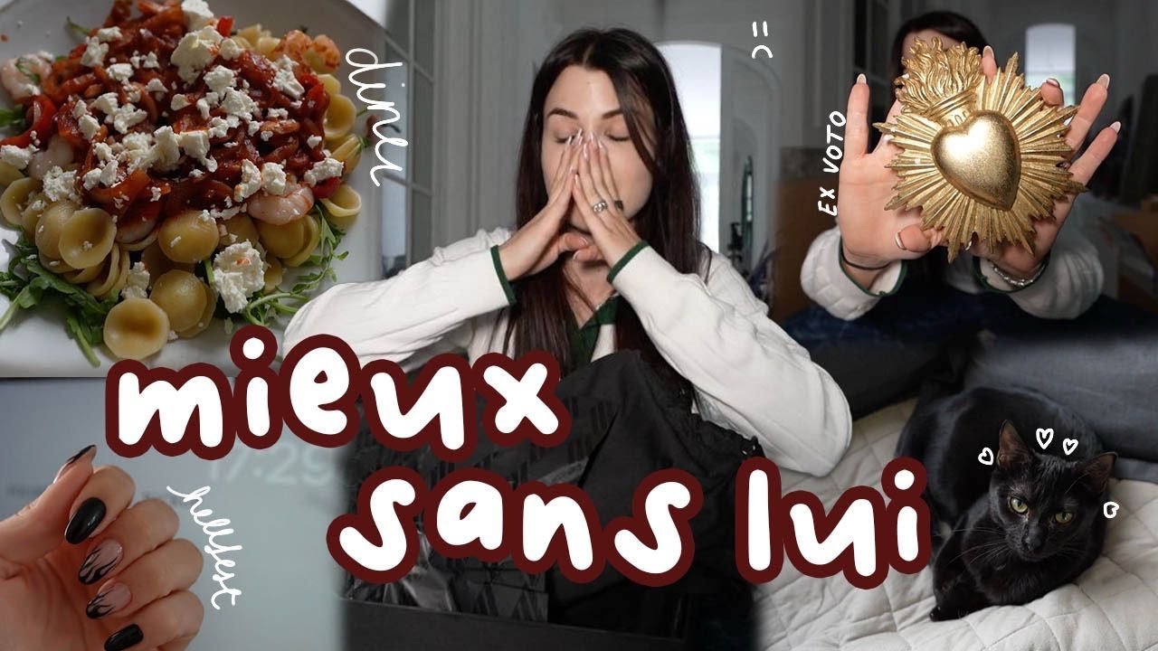 YouTube post by @MarieLopezVlogs for Aroma-Zone. Caption reads: It's hard to admit + my acne is coming back?.