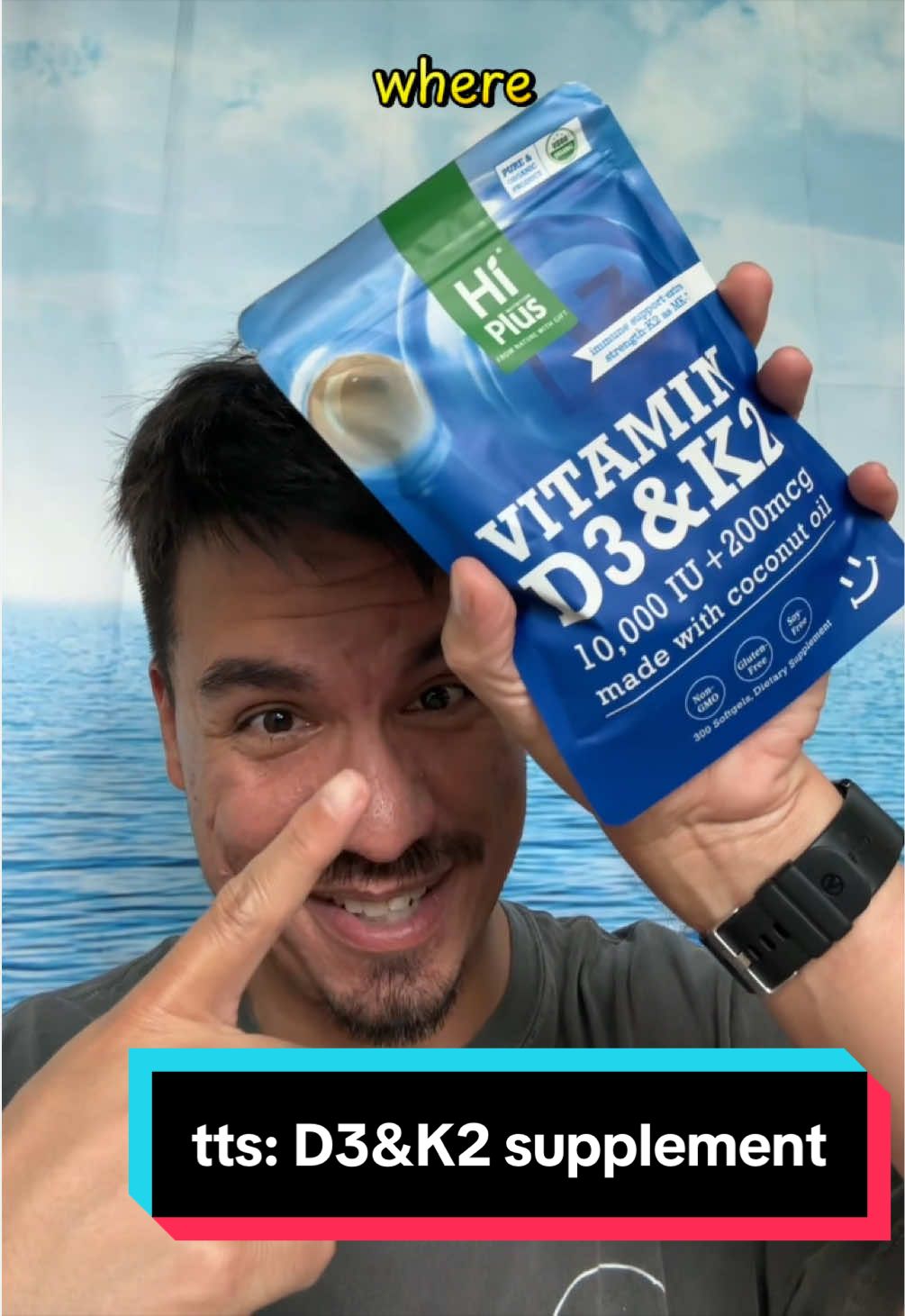 TikTok post by @fizzyrican for HiPlus. Caption reads: [...] with this excellent product from @HiPlus....