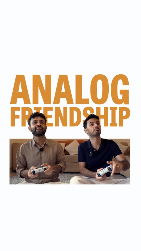 Instagram post by @thesoshtv for PlayStation. Caption reads: What if friendship had to go analog in 2026? No....