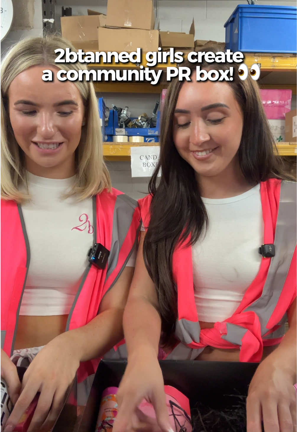 TikTok post by @justmylook for 2bTanned. Caption reads: Comment below to win this PR Box!!🤍 @2btanned and....