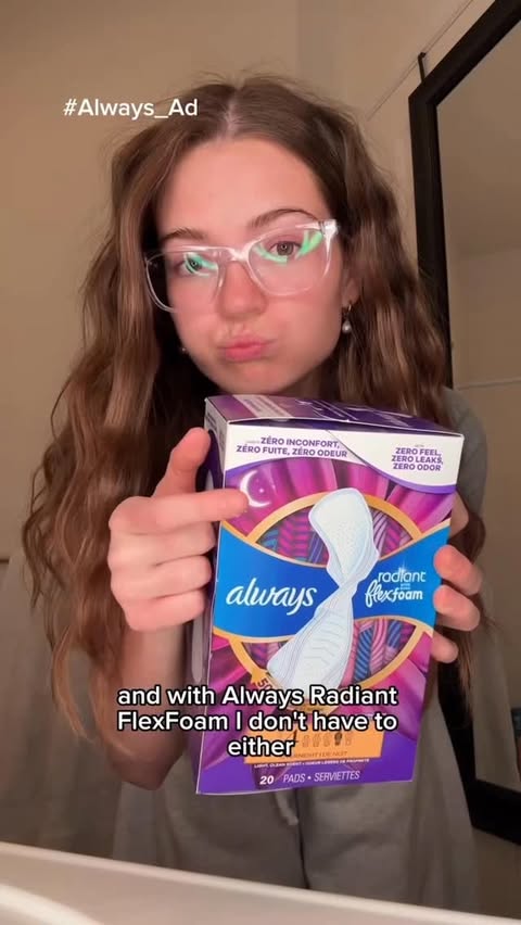Instagram post by @justjordan33_ for Always. Caption reads: #Always_Ad My 5-9 after my 9-5🩷 @always_brand....