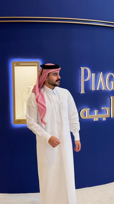 Instagram post by @5haxy for Piaget. Caption reads: @piaget pop up in @placevendomeqatar....