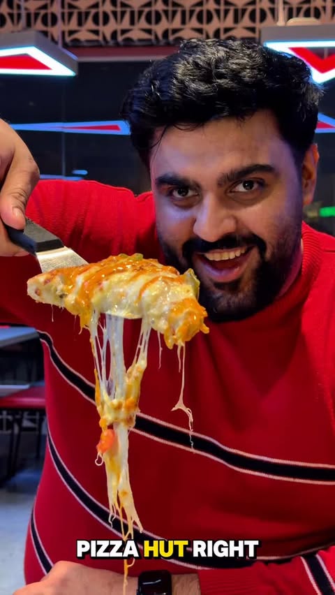 Instagram post by @ahmed_malik00 for Pizza Hut. Caption reads: Bhook lag rahi hai? 🍕
@pizzahutpakistan Bhook....