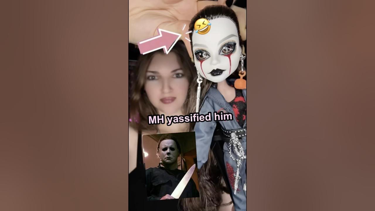 YouTube post by @MonsterHighLuvMe for Leroy’s Blend. Caption reads: Michael Myers… as a Monster High doll?! Let’s....
