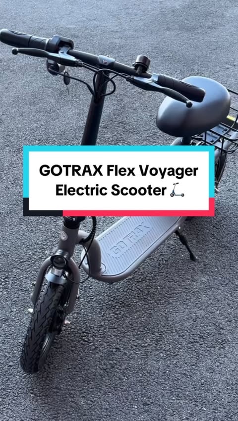 Instagram post by @mikejigande for Gotrax. Caption reads: [...] Comfy seat for the ultimate chill ✅ The....