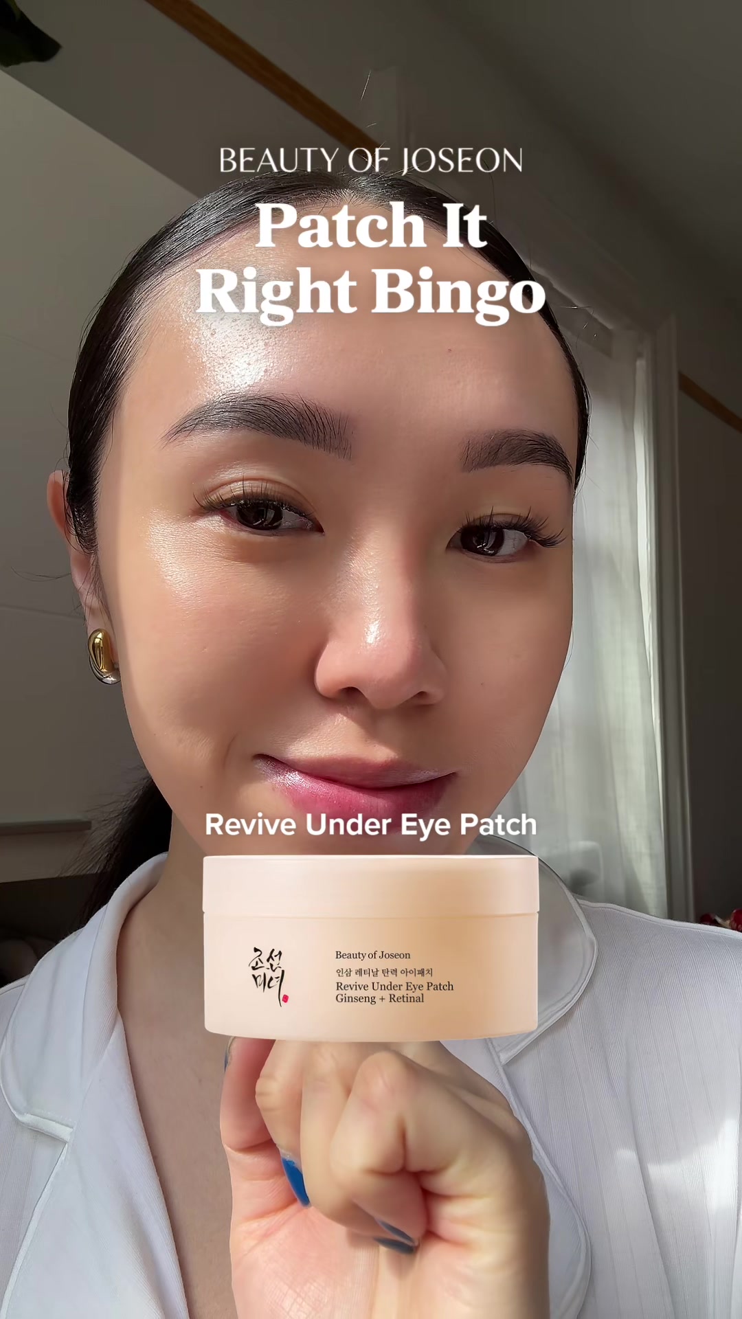 TikTok post by @vianaxle for Beauty Of Joseon. Caption reads: [...] these Retinal Eye Patches from @Beauty of....