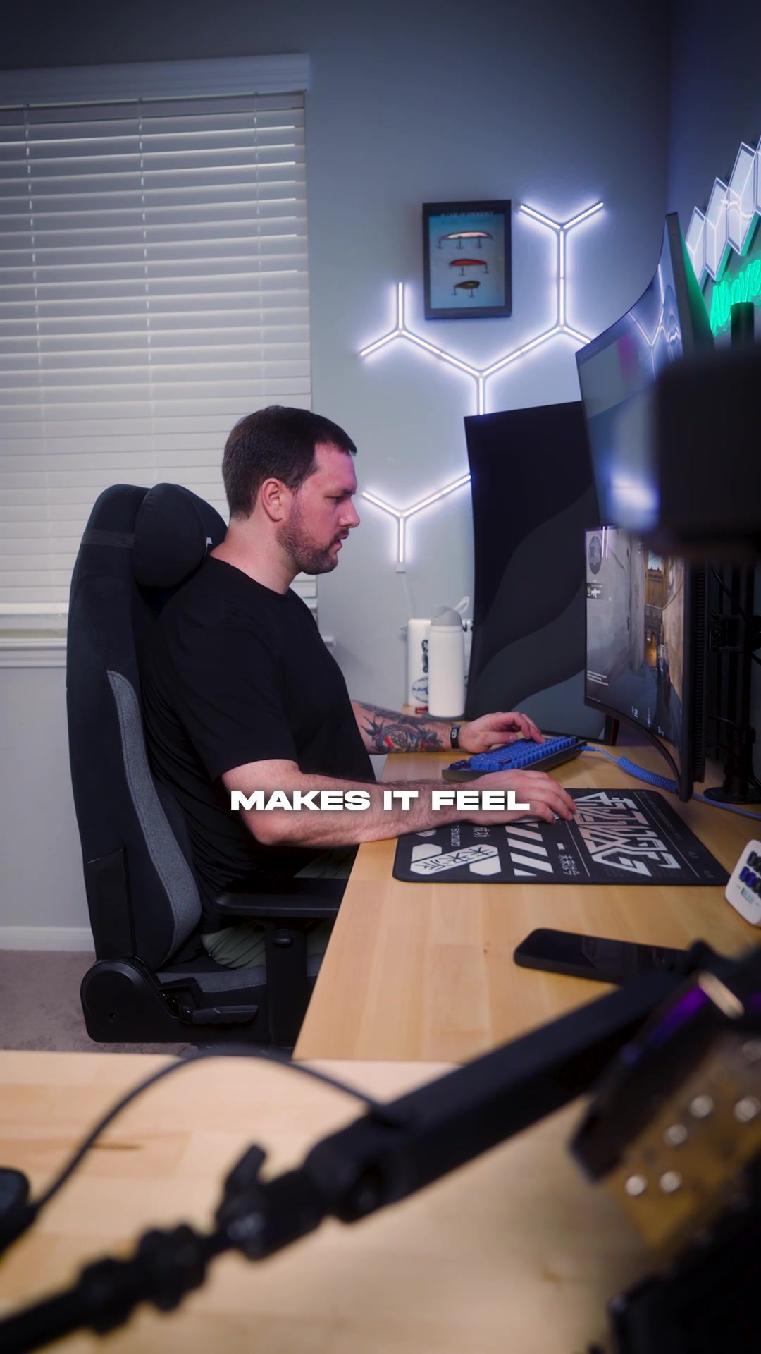 TikTok post by @aboveaveragefps for Blacklyte. Caption reads: [...] i think its the chair 🤔 This is the....