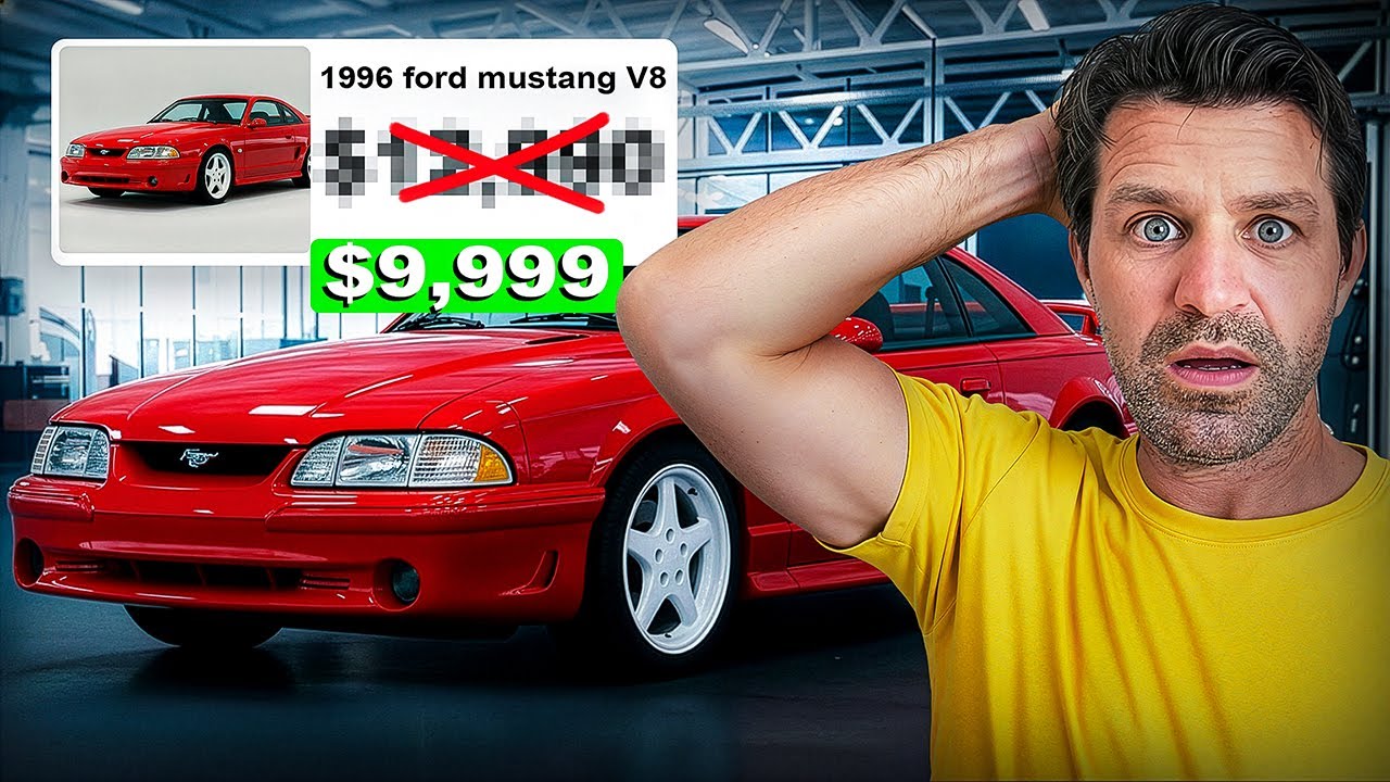 YouTube post by @FlyingWheels for Temu. Caption reads: You'll BE SHOCKED at the PRICES OF CARS from the....