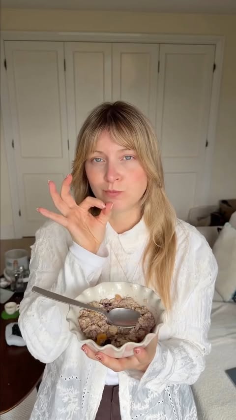 Instagram post by @kittybonner_ for Alpro. Caption reads: [...] for easy prep. Made even better with @alpro,....
