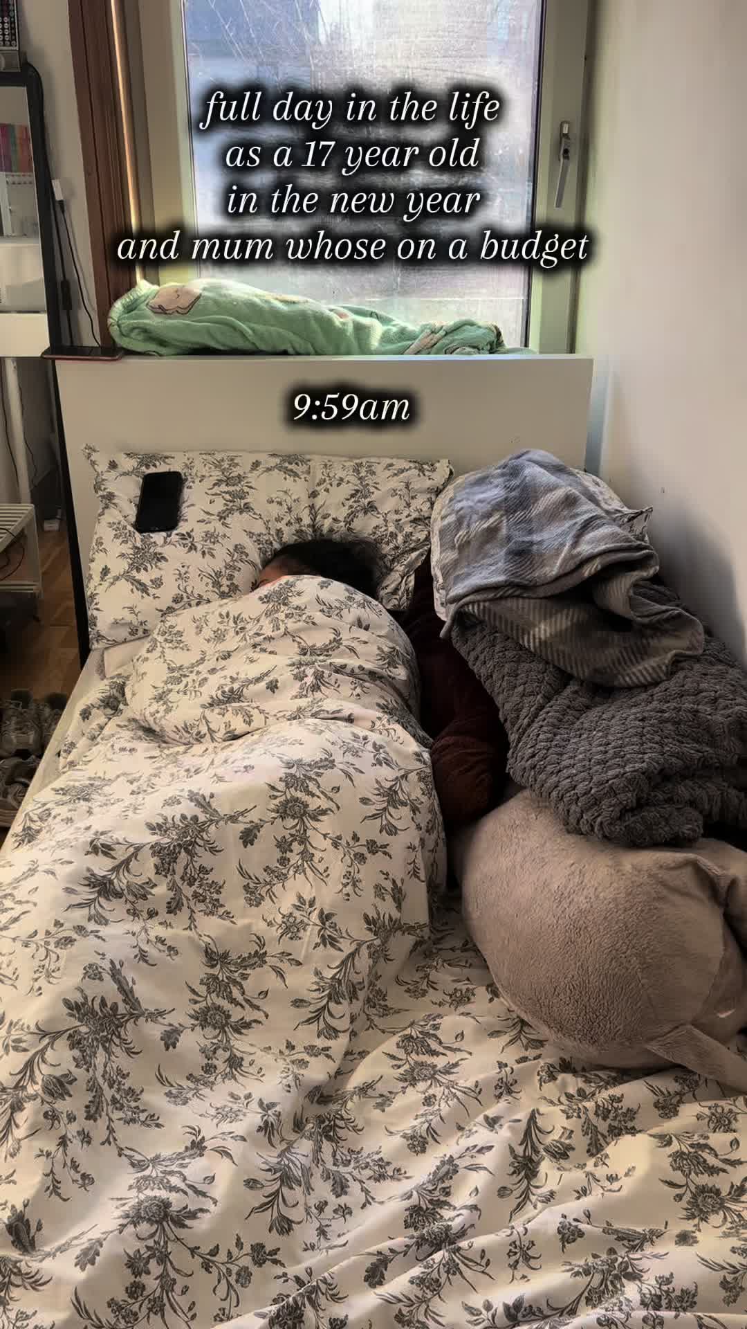 TikTok post by @allaboutnev for Shark Beauty. Caption reads: full day in the life as a 17 year old in the new....