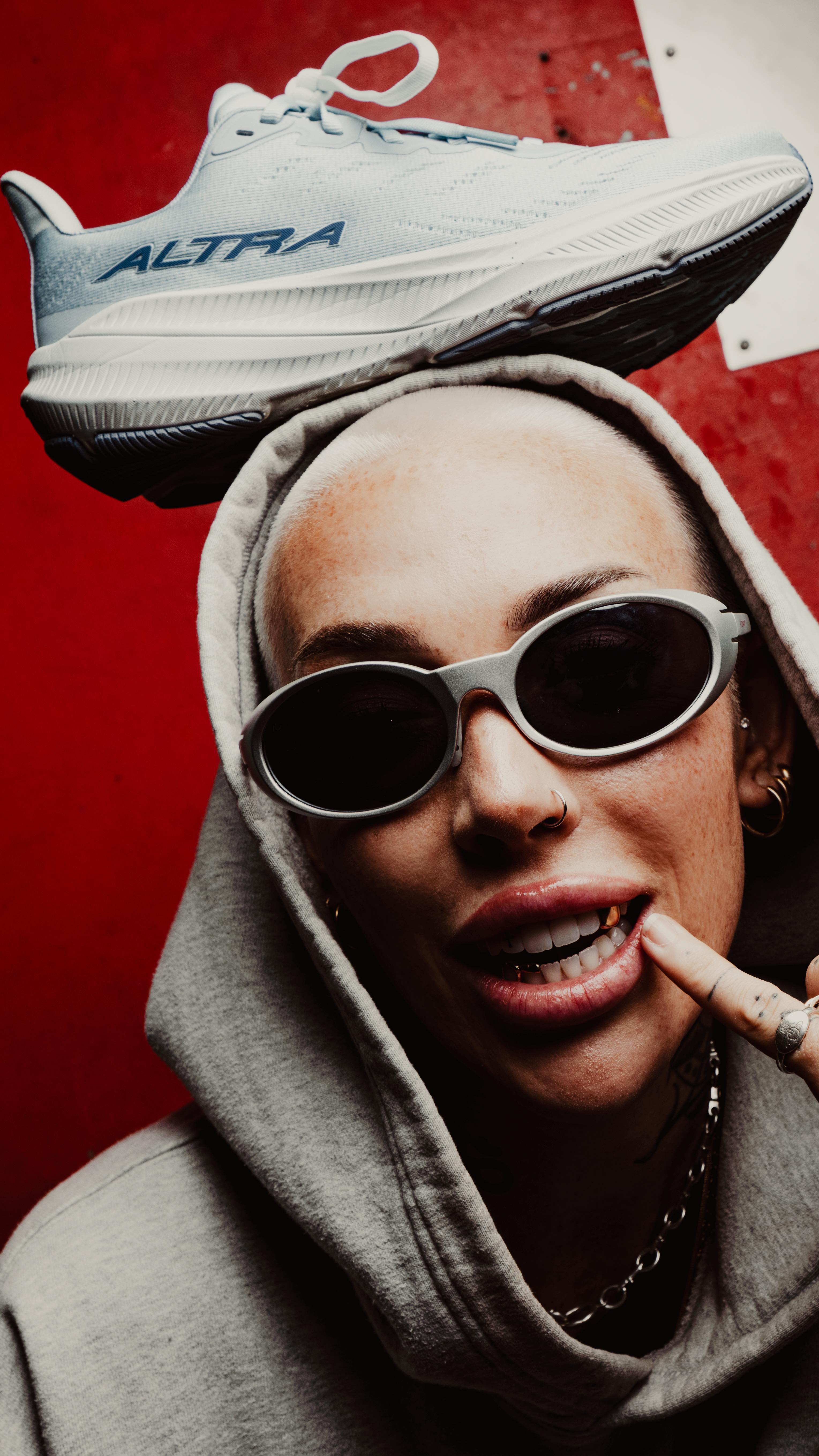 Instagram post by @ptaaay for Altra Running. Caption reads: NYC, I’ll be flying through your streets with....