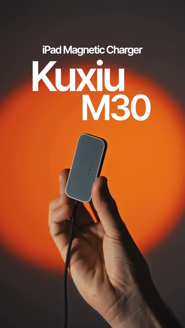 Instagram post by @iandreamosca for KUXIU. Caption reads: first iPad MagSafe Charger is here!🔋⚡️

Meet the....