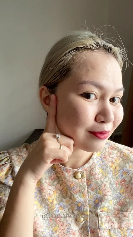 Instagram post by @hanniwander for Ellana Cosmetics Official. Caption reads: Want to achieve this finish look? Try Ellana Stay....