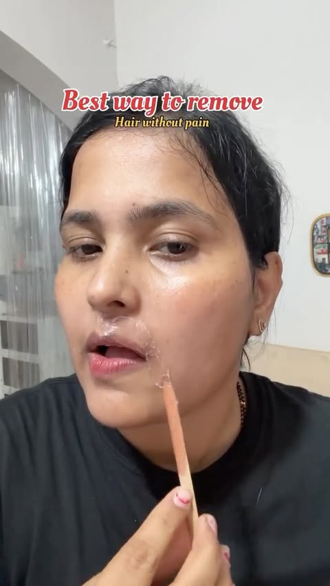Instagram post by @heart_nd_home for Namyaa. Caption reads: [...] way to remove facial hair without pain....