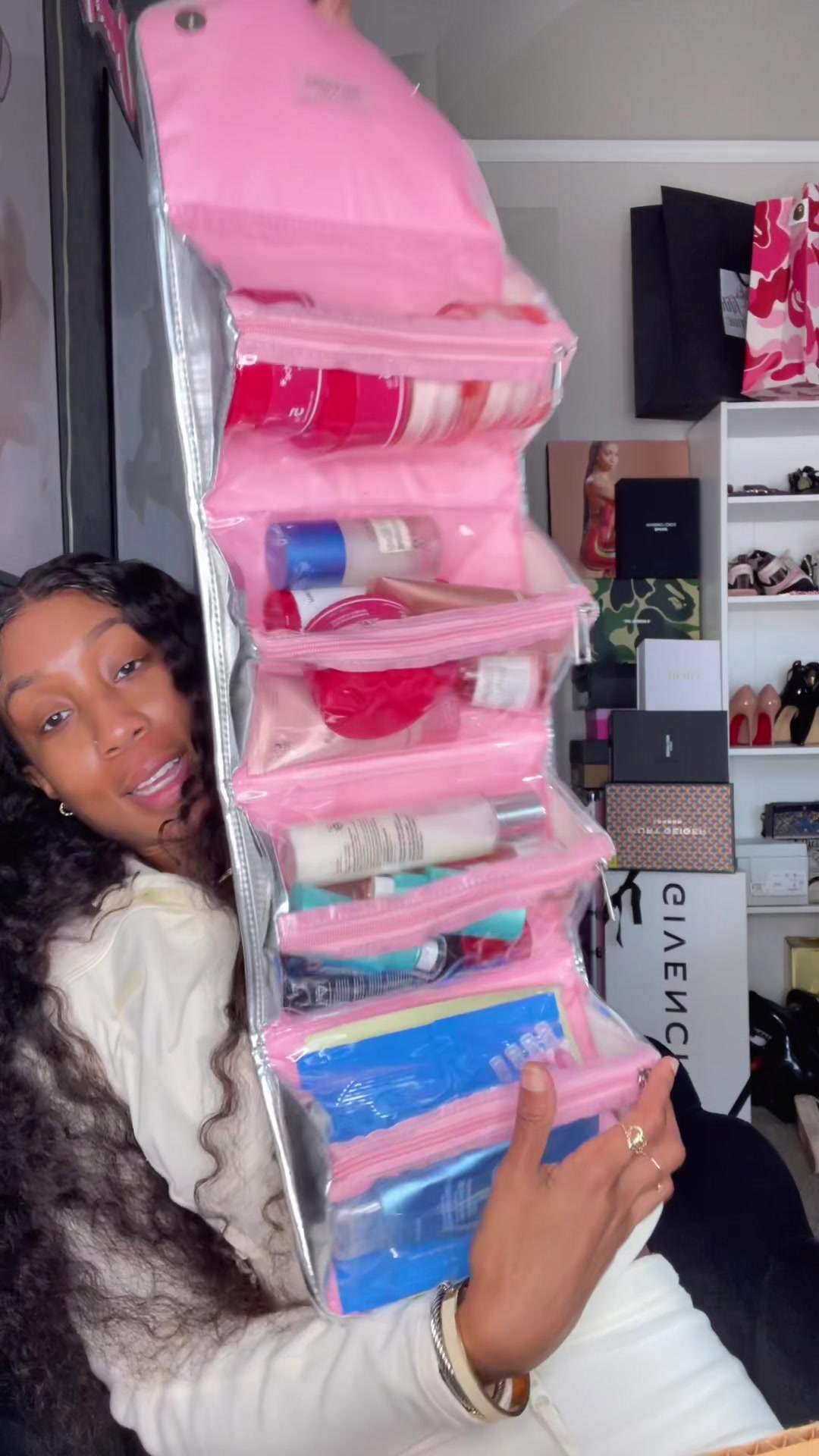 TikTok post by @crownmecutie for Medicube. Caption reads: I’m NEVER leaving @medicube global alone!! I....