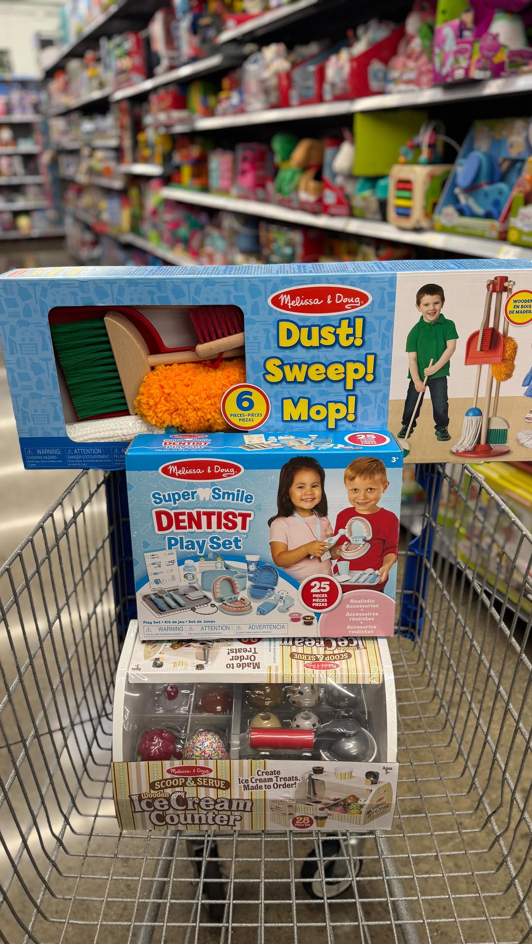 Instagram post by an influencer for Melissa & Doug. Caption reads: [...] play ✨These fun picks from Melissa & Doug at....