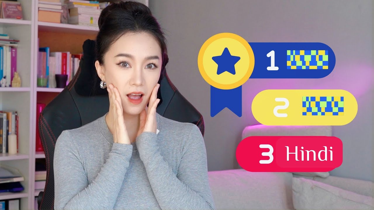 YouTube post by @zoe.languages for Lingoda. Caption reads: Top 10 Most Spoken Languages in the World!.