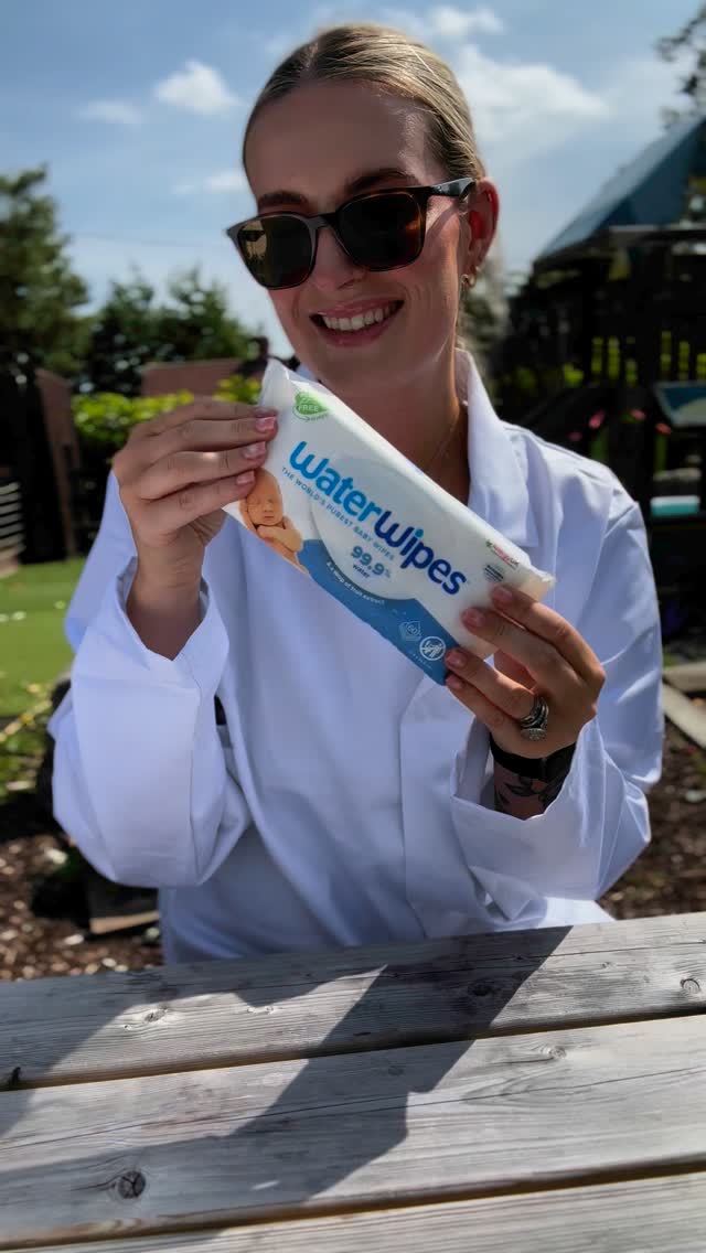 Instagram post by @themindofamammy for WaterWipes. Caption reads: #AD Next time you are buying products for your....