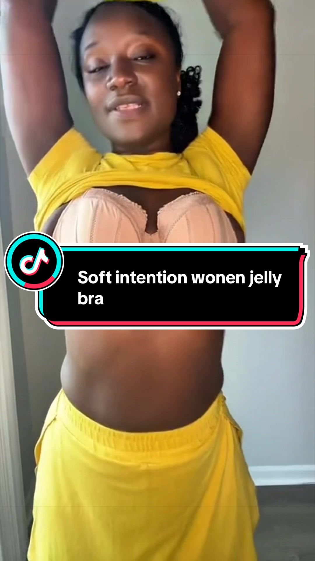 TikTok post by @lady..t73 for Soft Intention. Caption reads: [...] jelly bra #brasforwomen #jellybra....