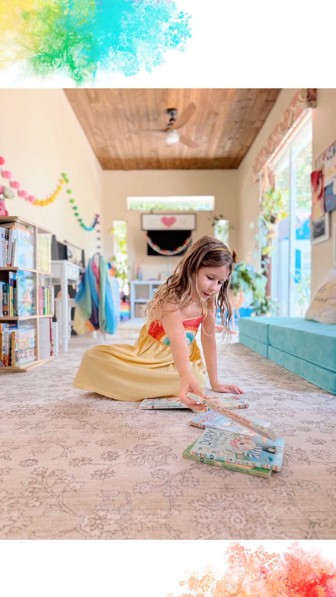 Instagram post by @nikki.vs for Penguin. Caption reads: #ad Does your kiddo love reading? Mine too! Foster....