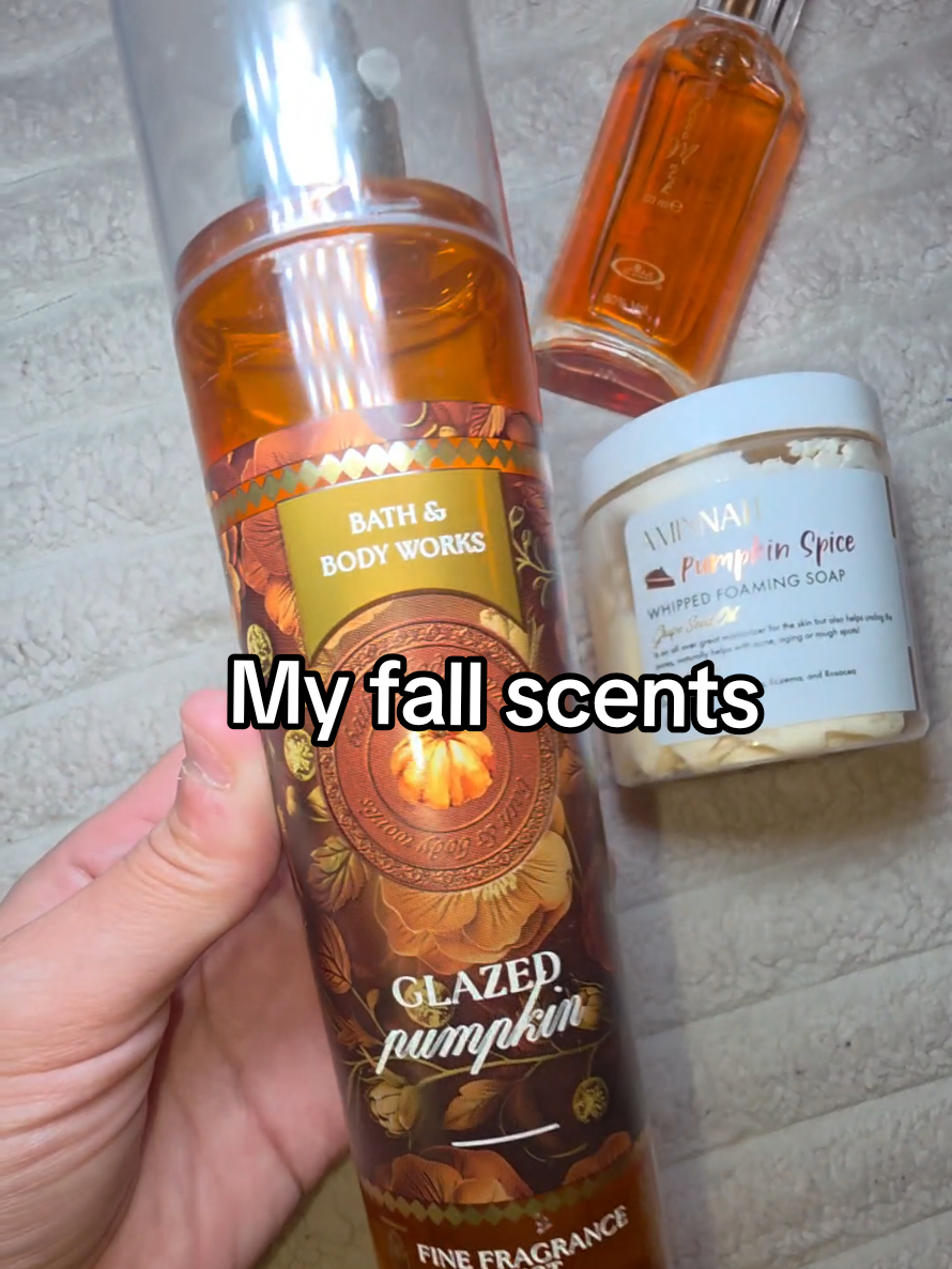 TikTok post by @jaden.makesugc for Aminnah. Caption reads: [...] for the fall!😍🎃 @Bath & Body Works....