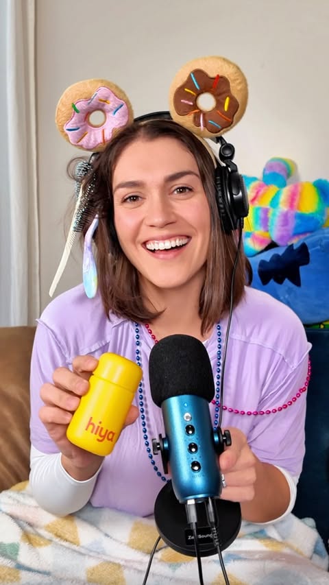 Instagram post by @kanececi for Hiya. Caption reads: AITA Toddler Podcast: Plane-demonium with....