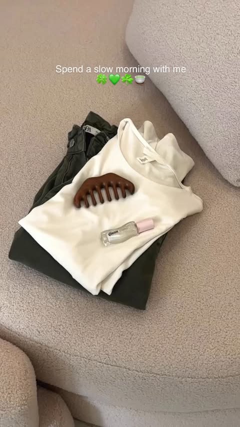 Instagram post by @allthingsglamwithnikita for Axis-y. Caption reads: Selfcare 🍵🍃🌱💚🫧 Slow sips, soft skin, and....