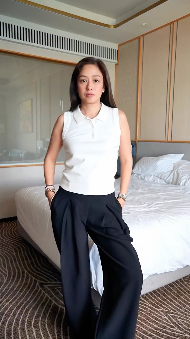 Instagram post by @kellymisa for Regatta. Caption reads: Trying on a few @regattalifestyle pieces I’ve been....