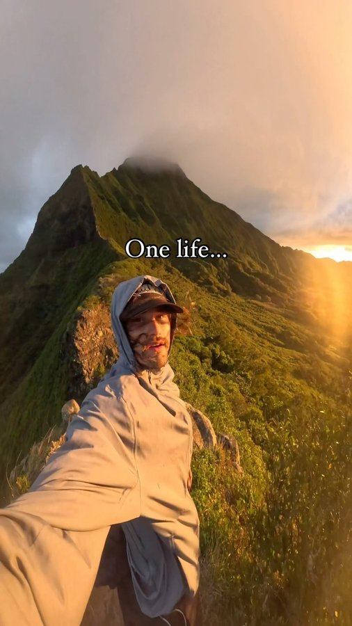 Instagram post by @dmteezy for Bearbottom Clothing. Caption reads: for the adventure ⛰️

#travel 
#adventure....