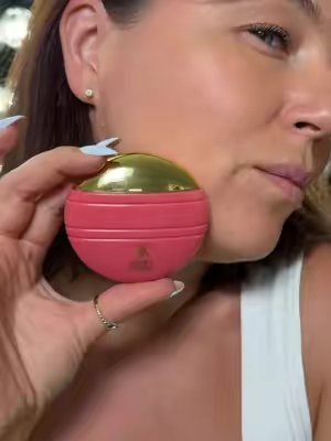 TikTok post by @mania_anna_makeup for Kirby Kosmetics. Caption reads: This foundation looks like skin 😍 @Kirby....