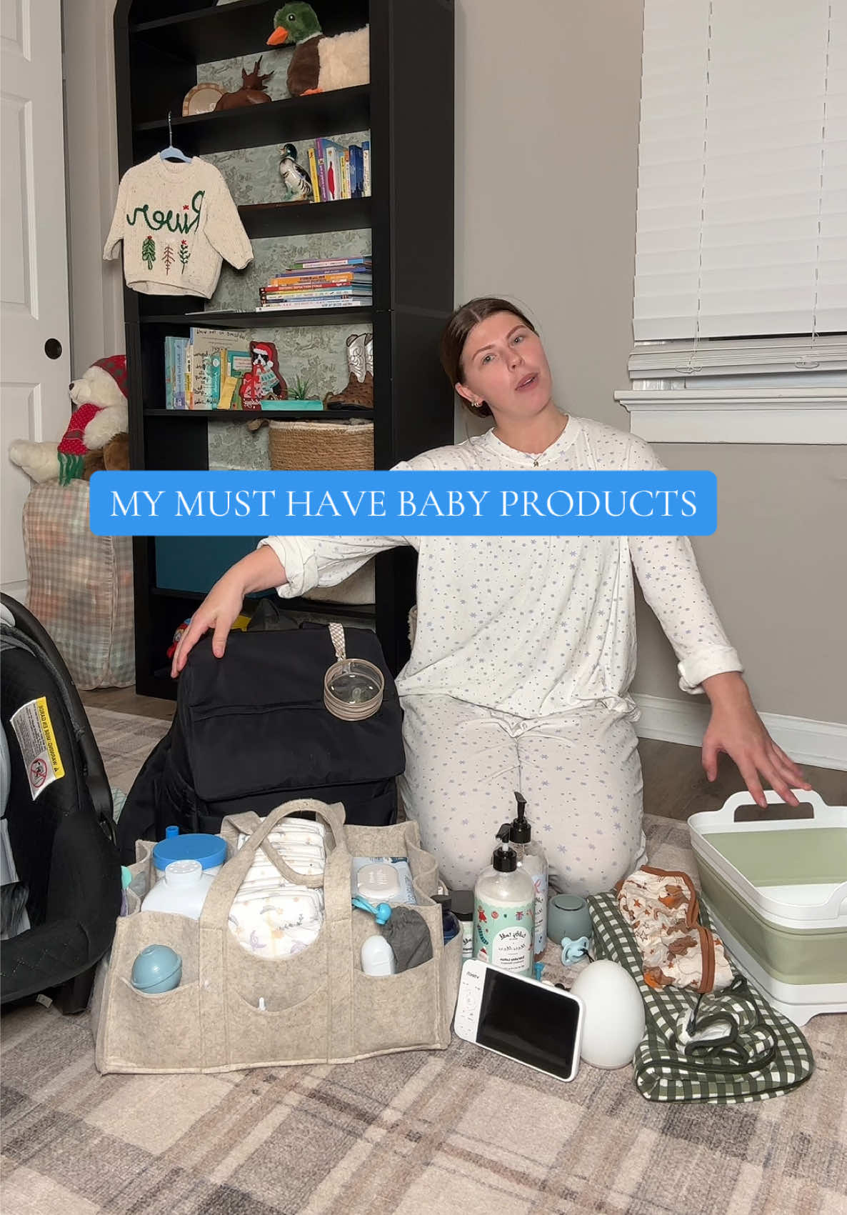 TikTok post by @taynicolewhite for Tubby Todd. Caption reads: [...] Baby @Kyte Baby LLC @vtechusa @Tubby Todd....