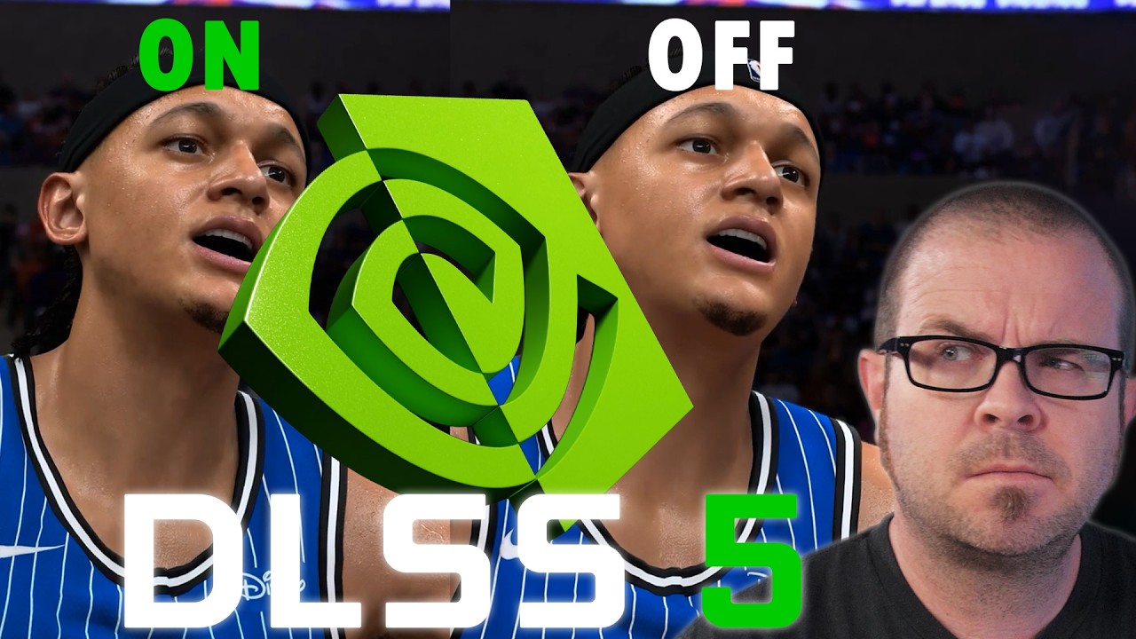 YouTube post by @paulshardware for NVIDIA GeForce Russia. Caption reads: NVIDIA’s Worst DLSS 5 Mistakes.