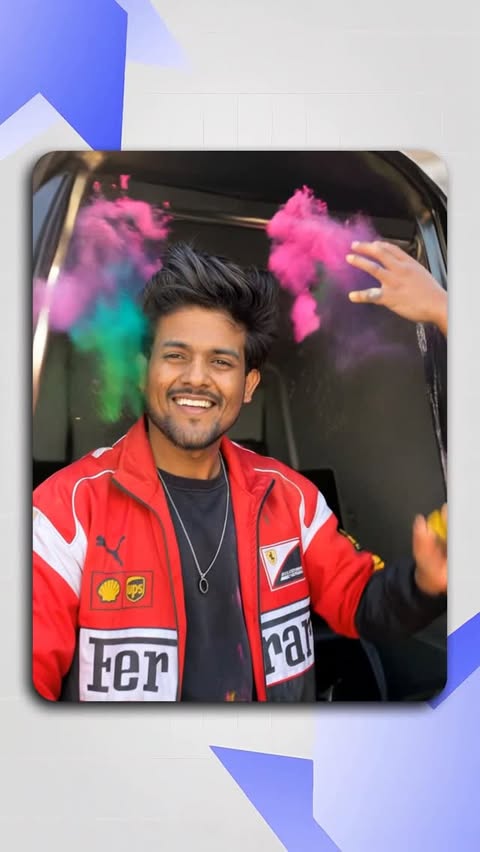 Instagram post by @smartyyanuj99__ for Filmora. Caption reads: [...] image ko banao colorful video with....