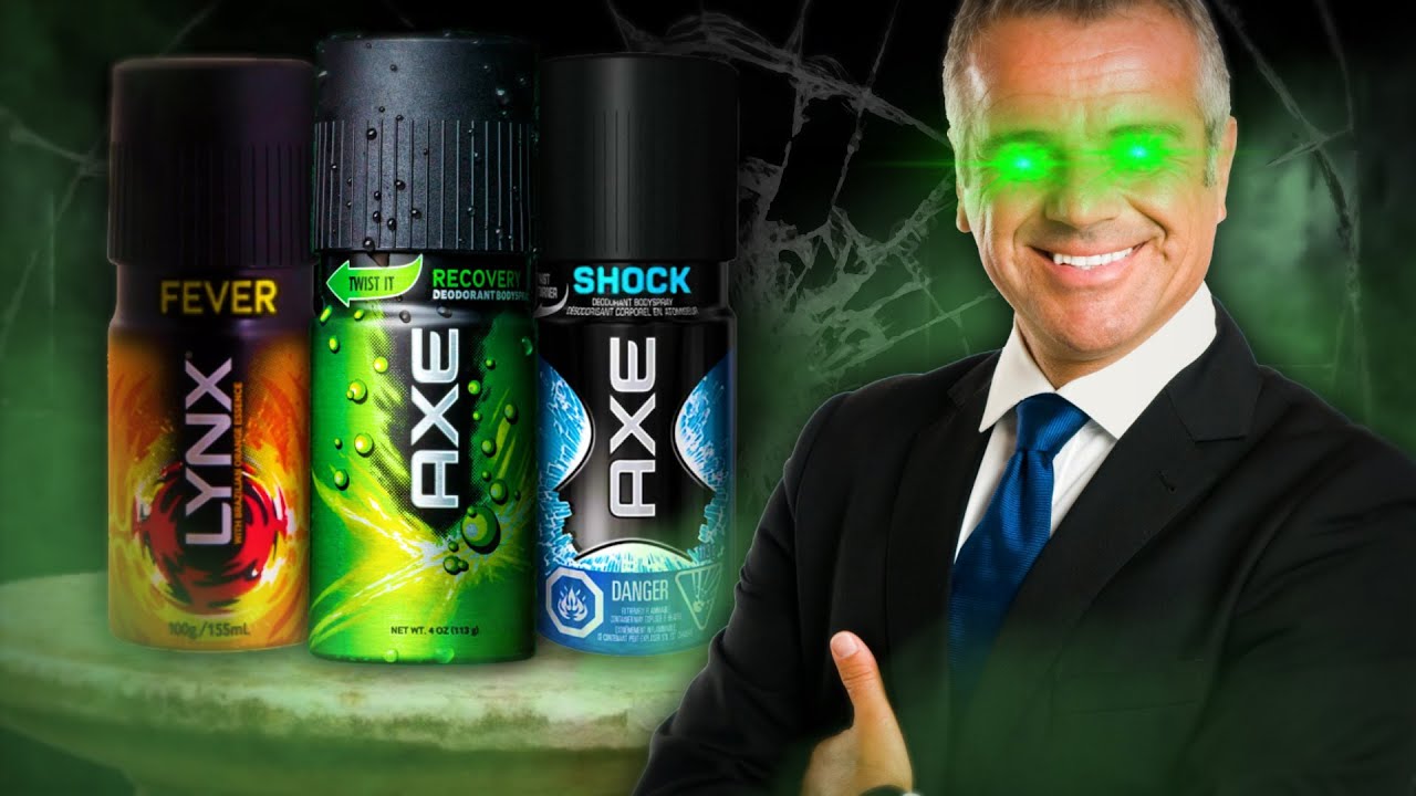 YouTube post by @slow_start for HuffPost. Caption reads: Axe: How to Permanently Curse Your Brand Image.