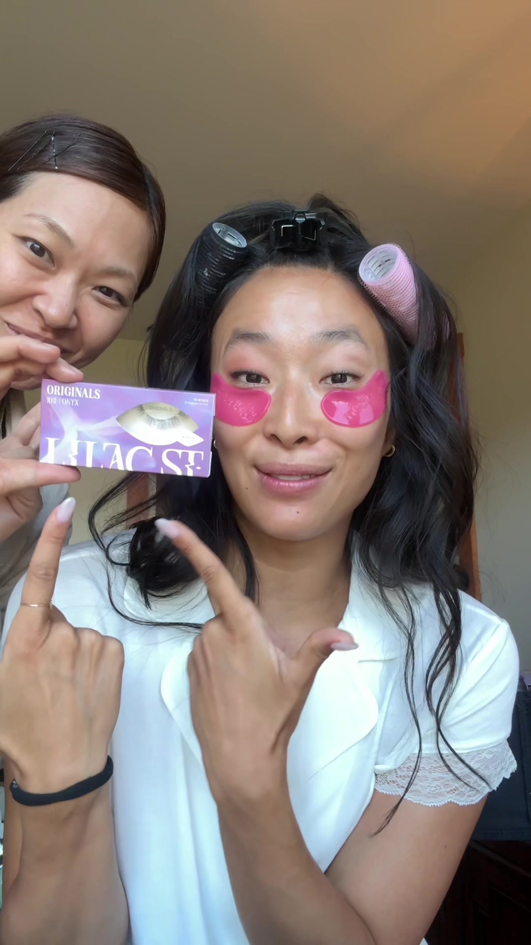 TikTok post by @nadyaokamoto for Lilac St. Caption reads: My makeup artist introduced me to @Lilac St. when....