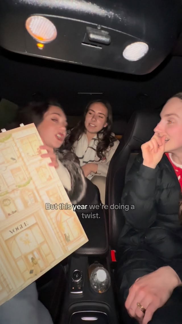 Instagram post by @honorteideman for Liberty London. Caption reads: SURPRISE WE’VE GOT TWO ADVENT CALENDARS!! 

Vogue....