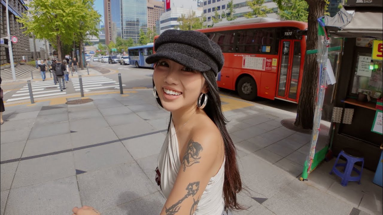 YouTube post by @TammyMai for ClassPass. Caption reads: FALLING IN LOVE IN SEOUL.