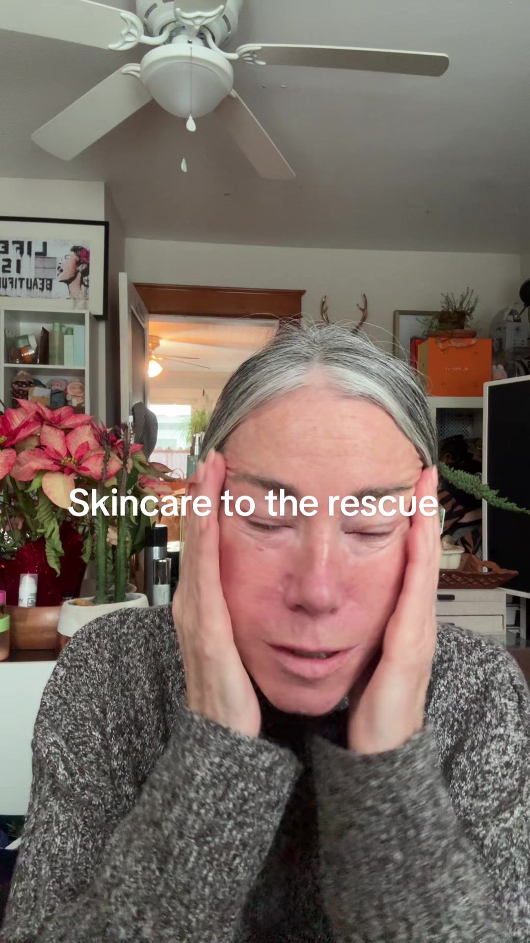 TikTok post by @aestheticaleestyled for Elm Biosciences. Caption reads: [...] feel better …skincare helps  My @Elm....