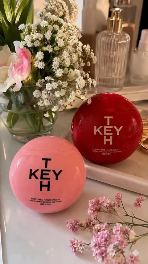 Instagram post by @suzi_m03 for KEYTH. Caption reads: #AD | GIFTED KEYTH PERFUMED HAND CREAMS 🩷❤️....