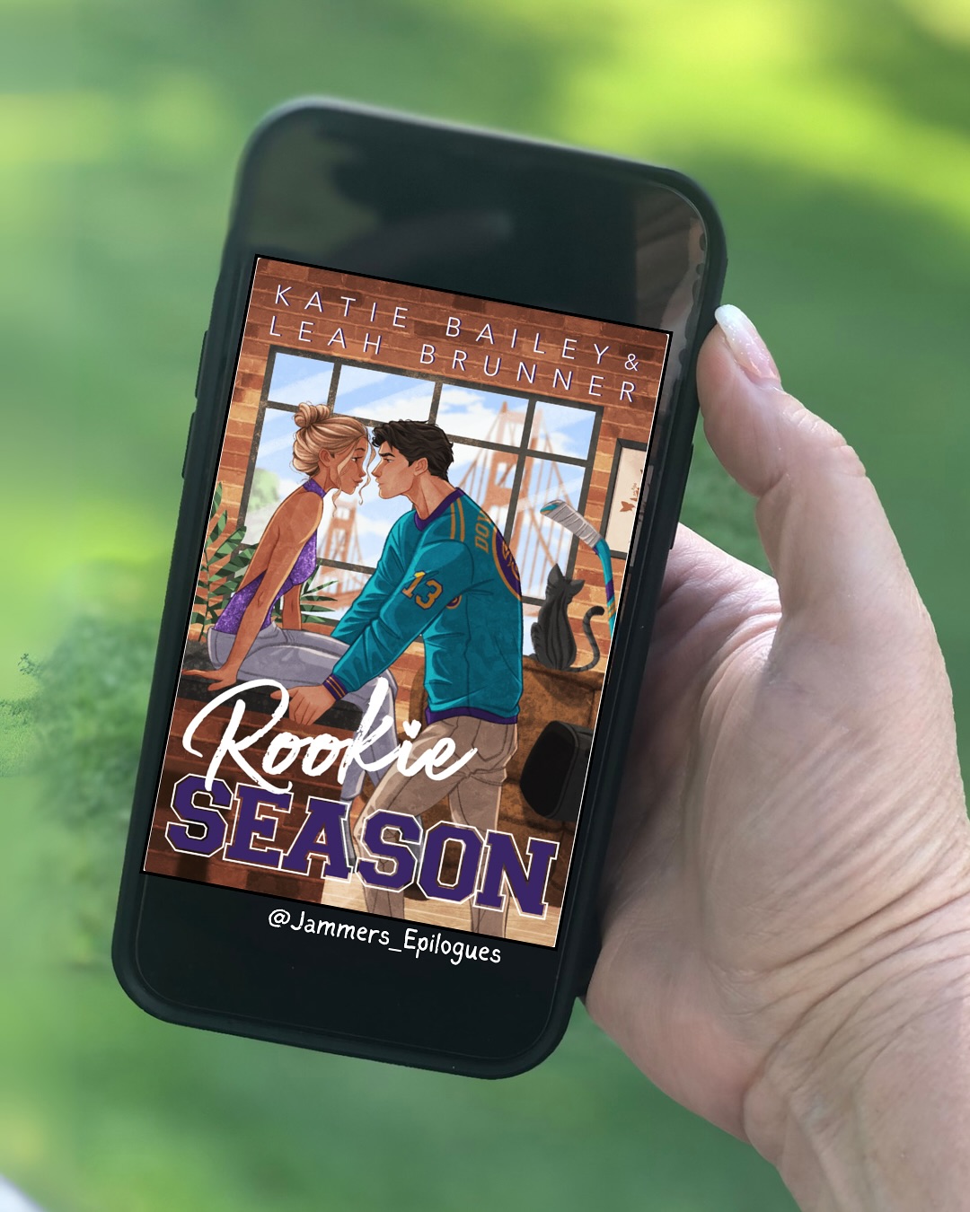 Instagram post by @jammers_epilogues for Libro.fm. Caption reads: 📖🏒 Flirty Friday Feature: Rookie Season

📕....