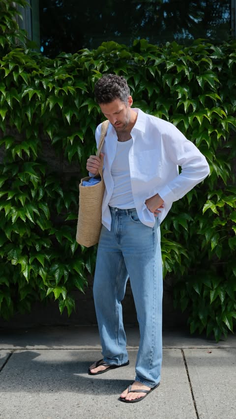 Instagram post by @kurtissmeaton for Calvin Klein. Caption reads: summer in @calvinklein jeans #ckpartner #ad.