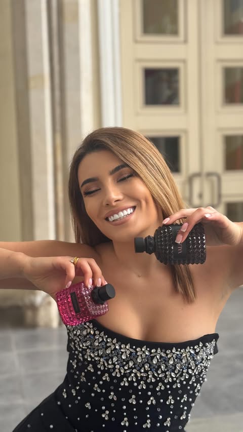 Instagram post by @mariam_giorgashvili for Valentino Beauty. Caption reads: Luxury in every drop ✨
Valentino fragrances are....