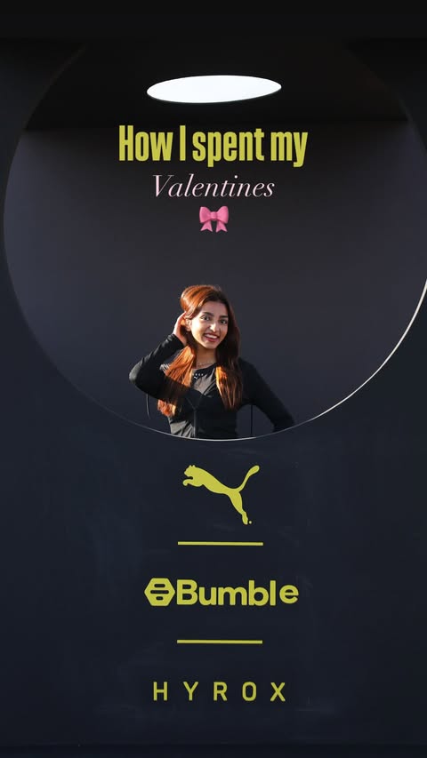 Instagram post by @dinahsaurr__ for Bumble. Caption reads: [...] to be epic when it’s with@pumaindia....