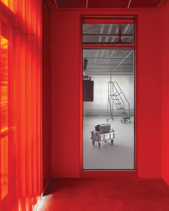 Instagram post by @stock_a_studio for Interior Design. Caption reads: The Warehouse, a new facility built for....